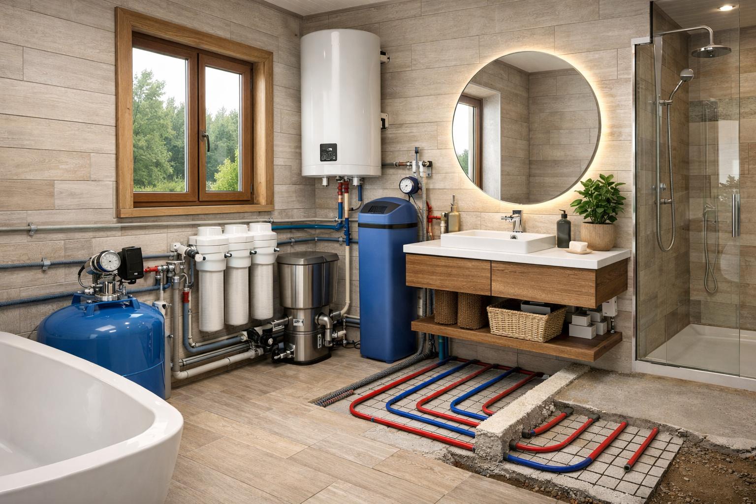 Профессиональное проектирование ванной комнаты для частного дома — комплекс от ООО Холдинг СпецСтройАльянс