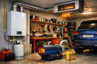 Газовое отопление гаража