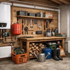 Водяное отопление для хозяйственного блока