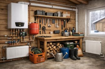 Водяное отопление для хозяйственного блока