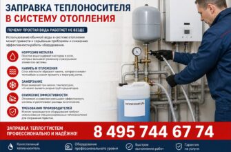Заправка теплоносителя в систему отопления