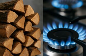 Дрова против газа