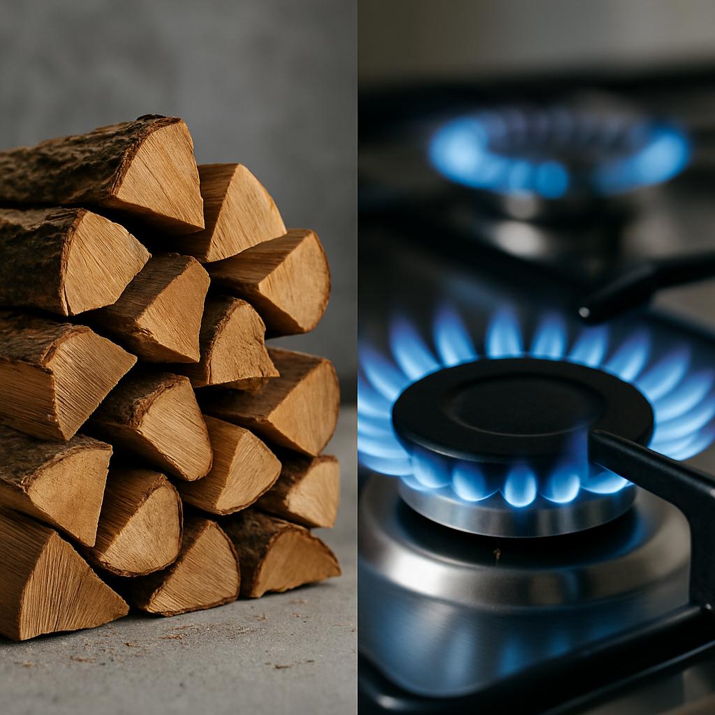 Дрова против газа