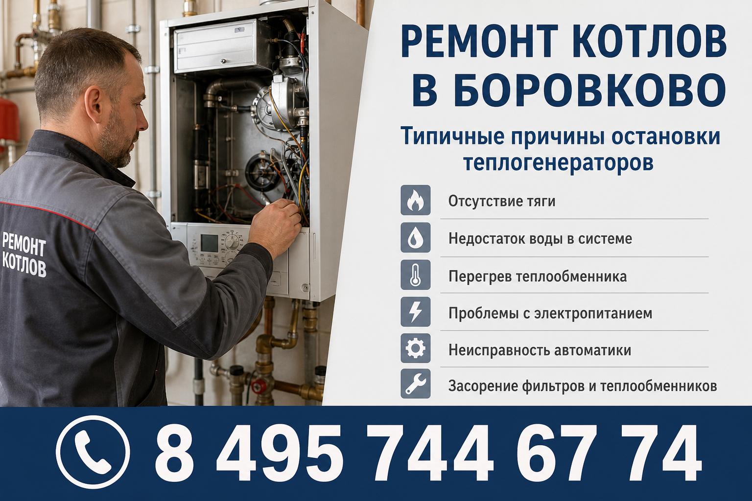 Типичные причины остановки теплогенераторов
