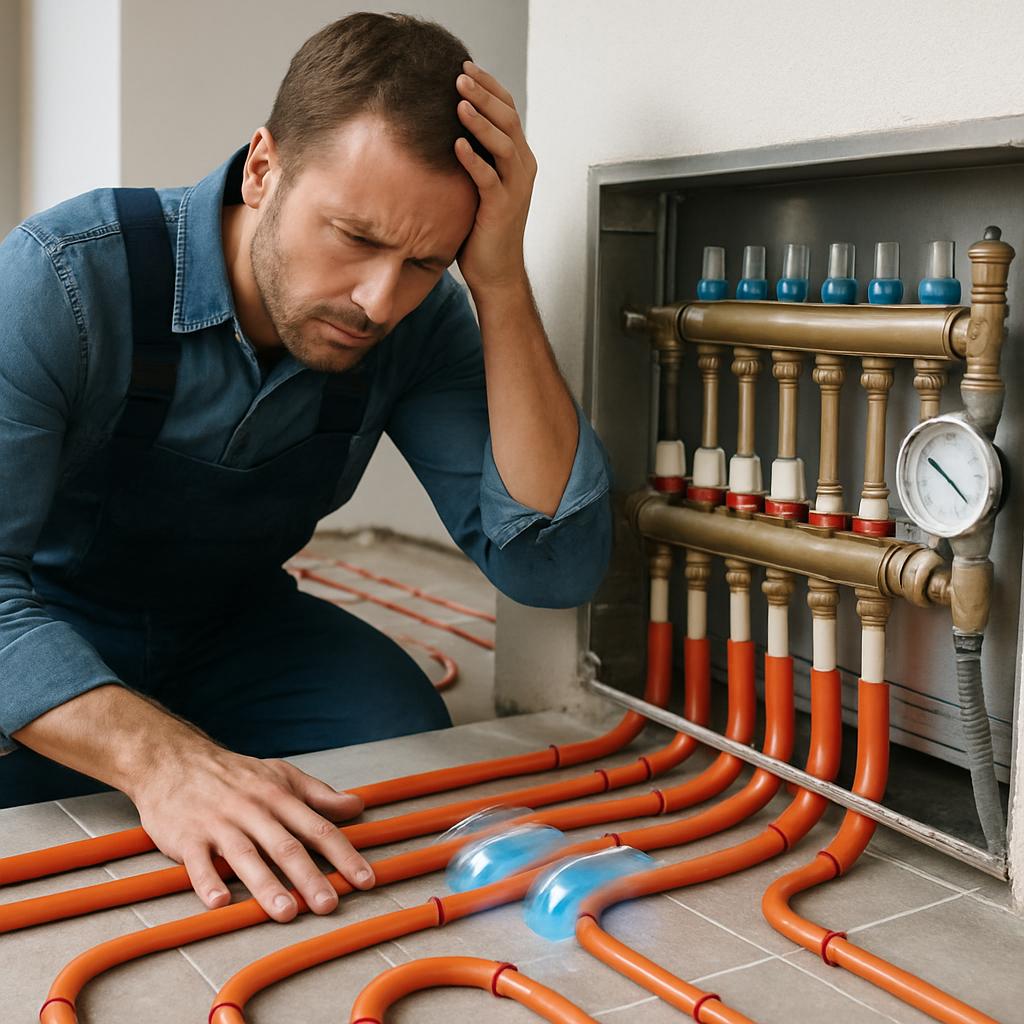 Водяной тёплый пол не прогревается