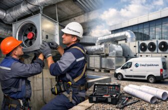 Монтирование вентиляционного оборудования