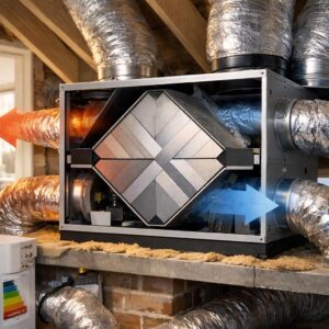 Приточно‑вытяжная вентиляция с рекуперацией тепла