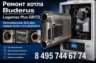 Ремонт конденсационного котла Buderus Logamax Plus GB172