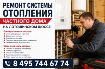 Ремонт системы отопления частного дома на Лотошинском шоссе