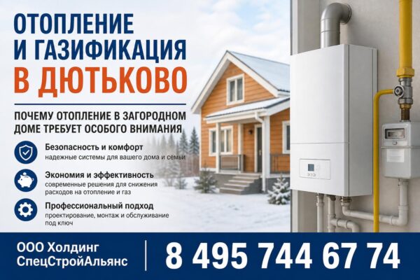 Отопление и газификация в Дютьково