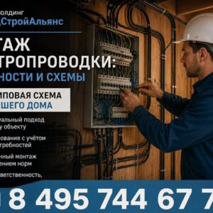Монтаж электропроводки в частном доме