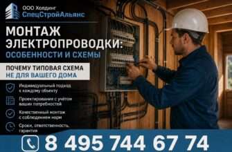 Монтаж электропроводки в частном доме