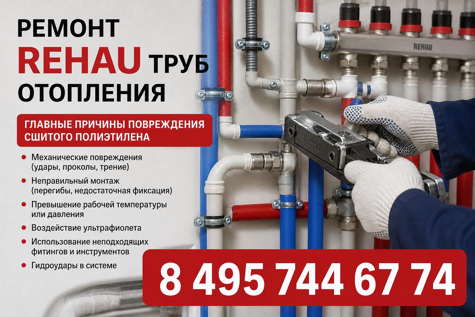 Главные причины повреждения сшитого полиэтилена