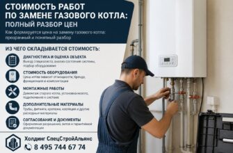Стоимость работ по замене газового котла