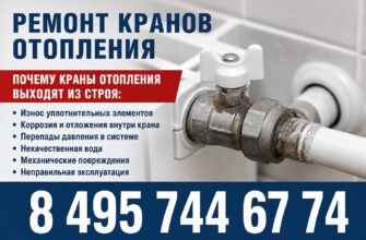 Ремонт кранов отопления