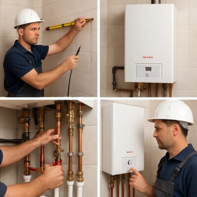 Монтаж котла Protherm РЫСЬ