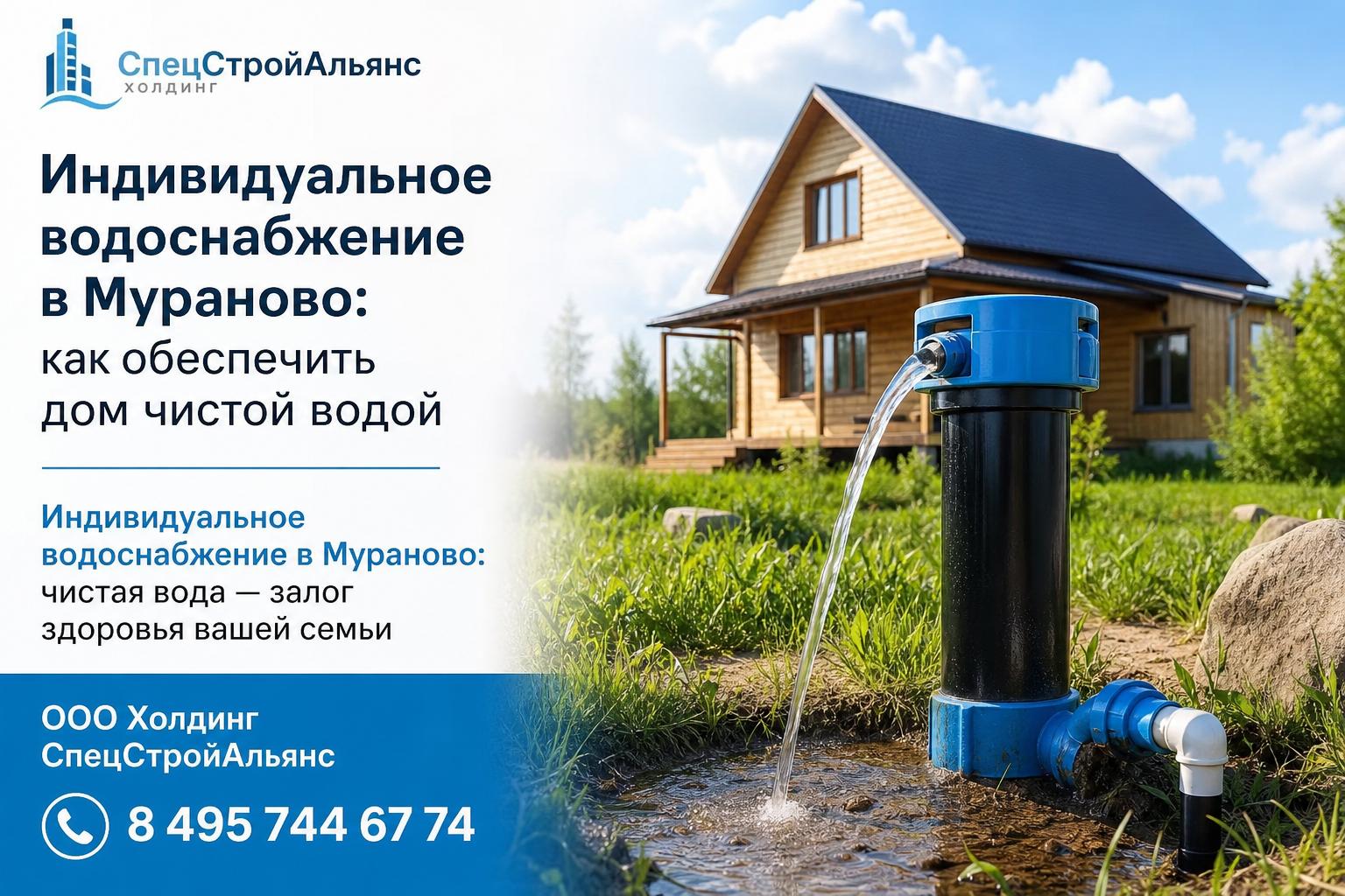 Индивидуальное водоснабжение в Мураново: чистая вода — залог здоровья вашей семьи Индивидуальное водоснабжение в Мураново: чистая вода — залог здоровья вашей семьи