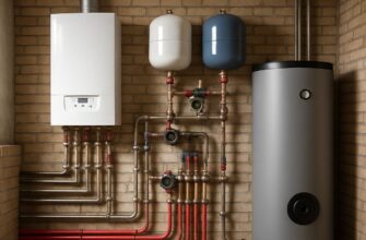 Отопление частного дома - монтаж на цокольном этаже