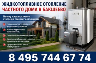 Жидкотопливное отопление частного дома в Бакшеево
