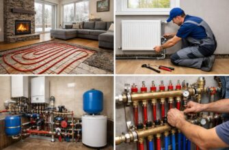 Водяное отопление частного дома в Хотьково