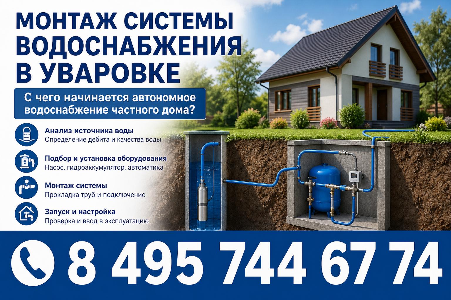 С чего начинается автономное водоснабжение частного дома