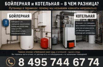 Разница между бойлерной и котельной