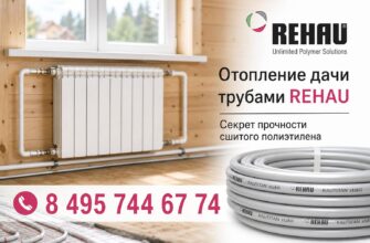 Отопление дачи трубами REHAU