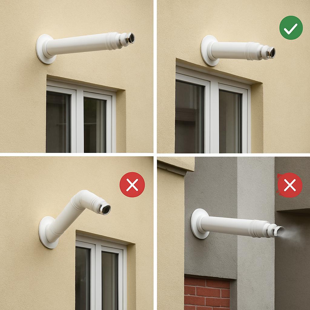 Правила и нормы установки коаксиального дымохода