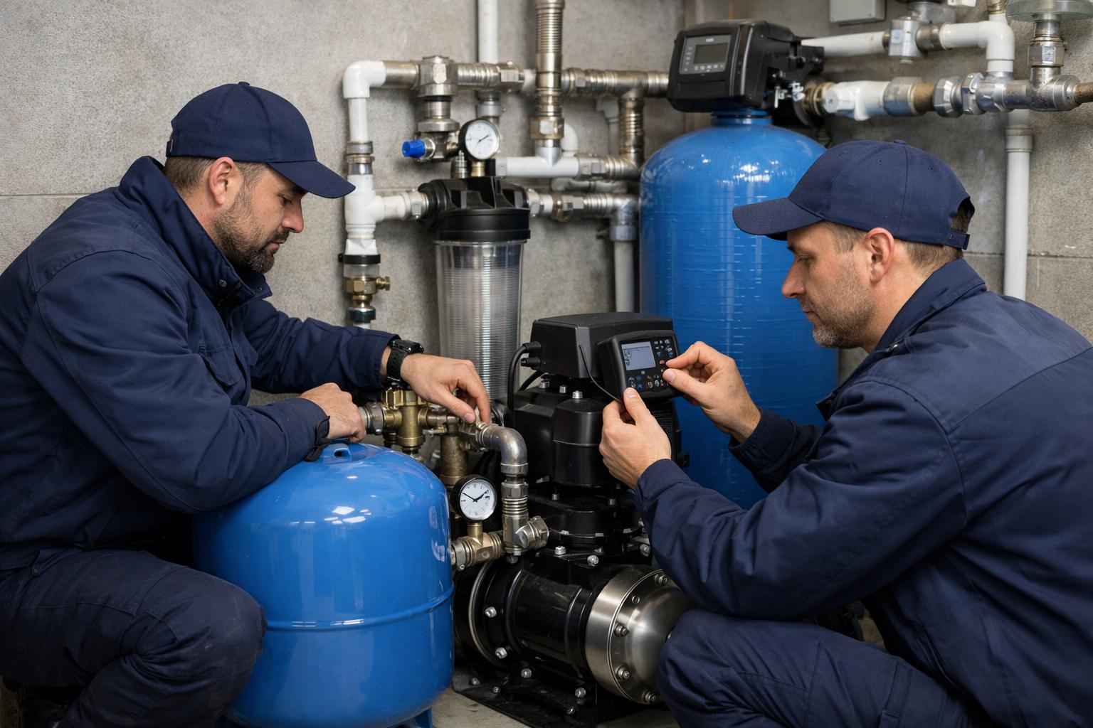 Специалисты регулируют основное оборудование частного водоснабжения — профессионализм ООО Холдинг СпецСтройАльянс