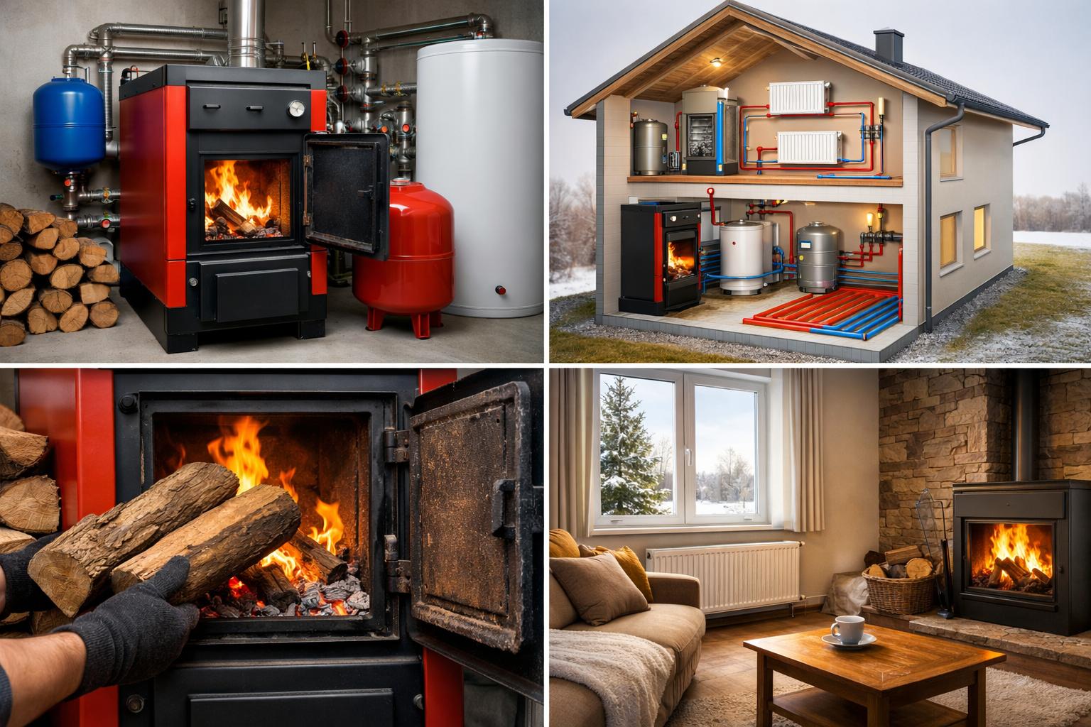 Как работает автономное отопление дровяным котлом: принципы и ключевые преимущества