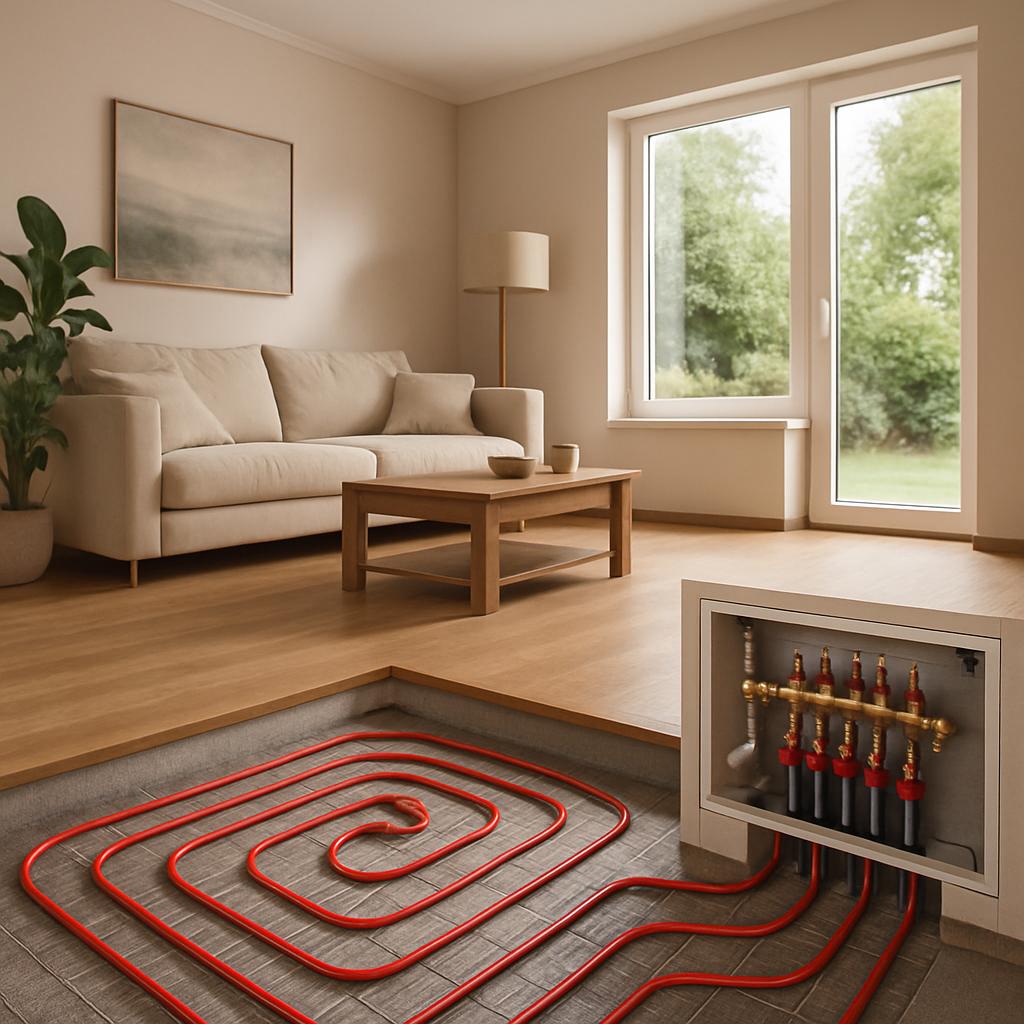 Преимущества скрытого отопления частного дома.