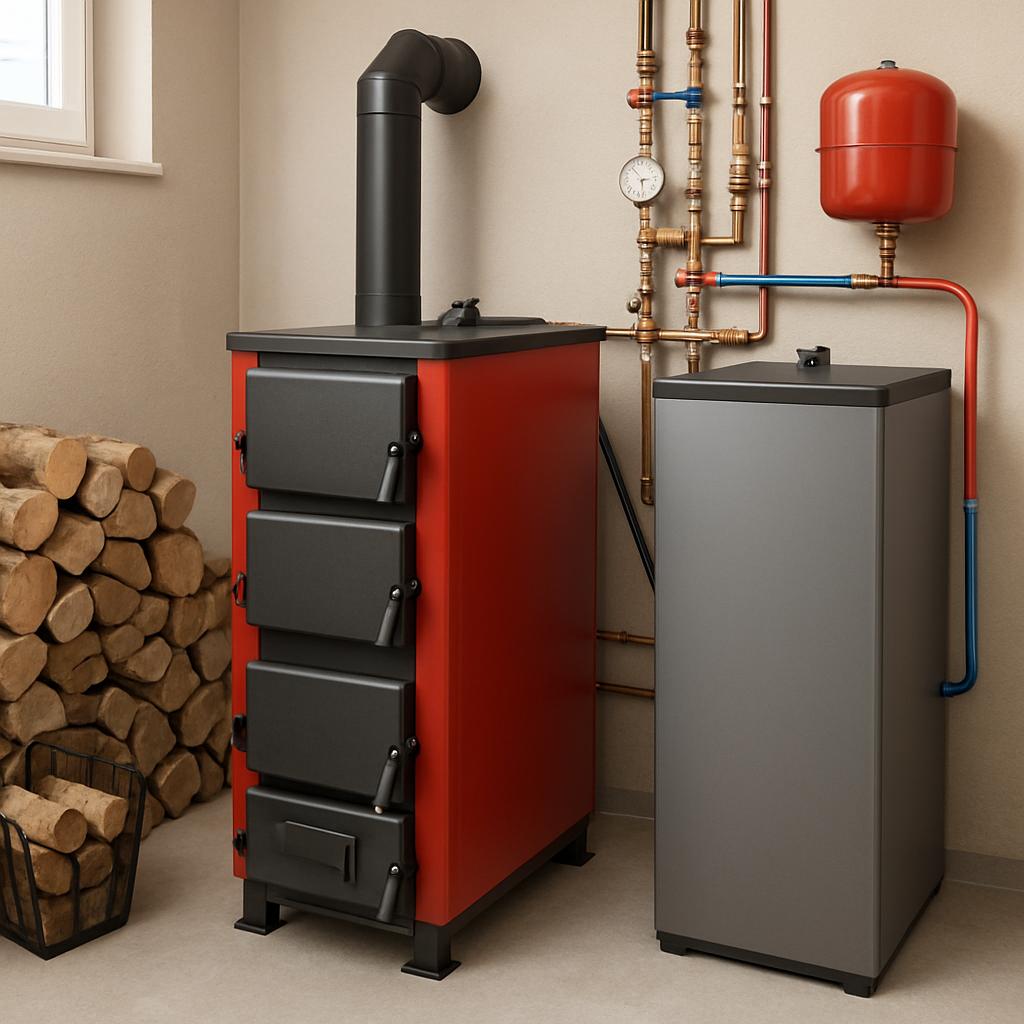 Особенности и преимущества твердотопливного отопления дома