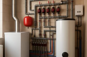 Отопление и котельная частного дома 400 м²