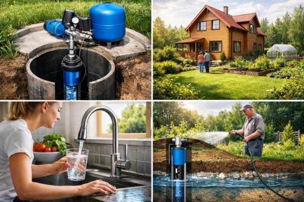 Водоснабжение дачи от скважины