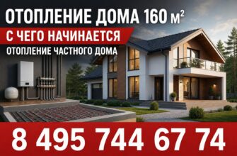 Отопление дома 160 м²