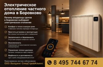 Электрическое отопление частного дома в Боровково