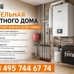 Котельная частного дома с котлом Ferroli