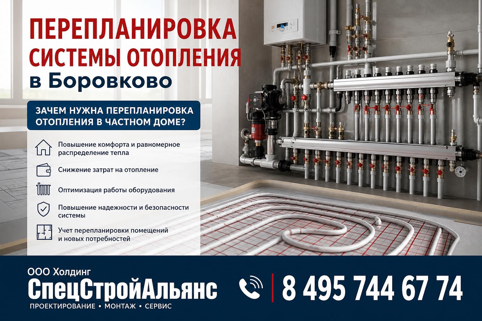 Зачем нужна перепланировка отопления в частном доме