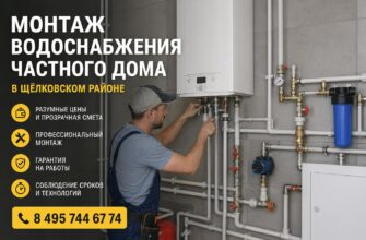 Стоимость монтажа водоснабжения частного дома в Щёлковском районе