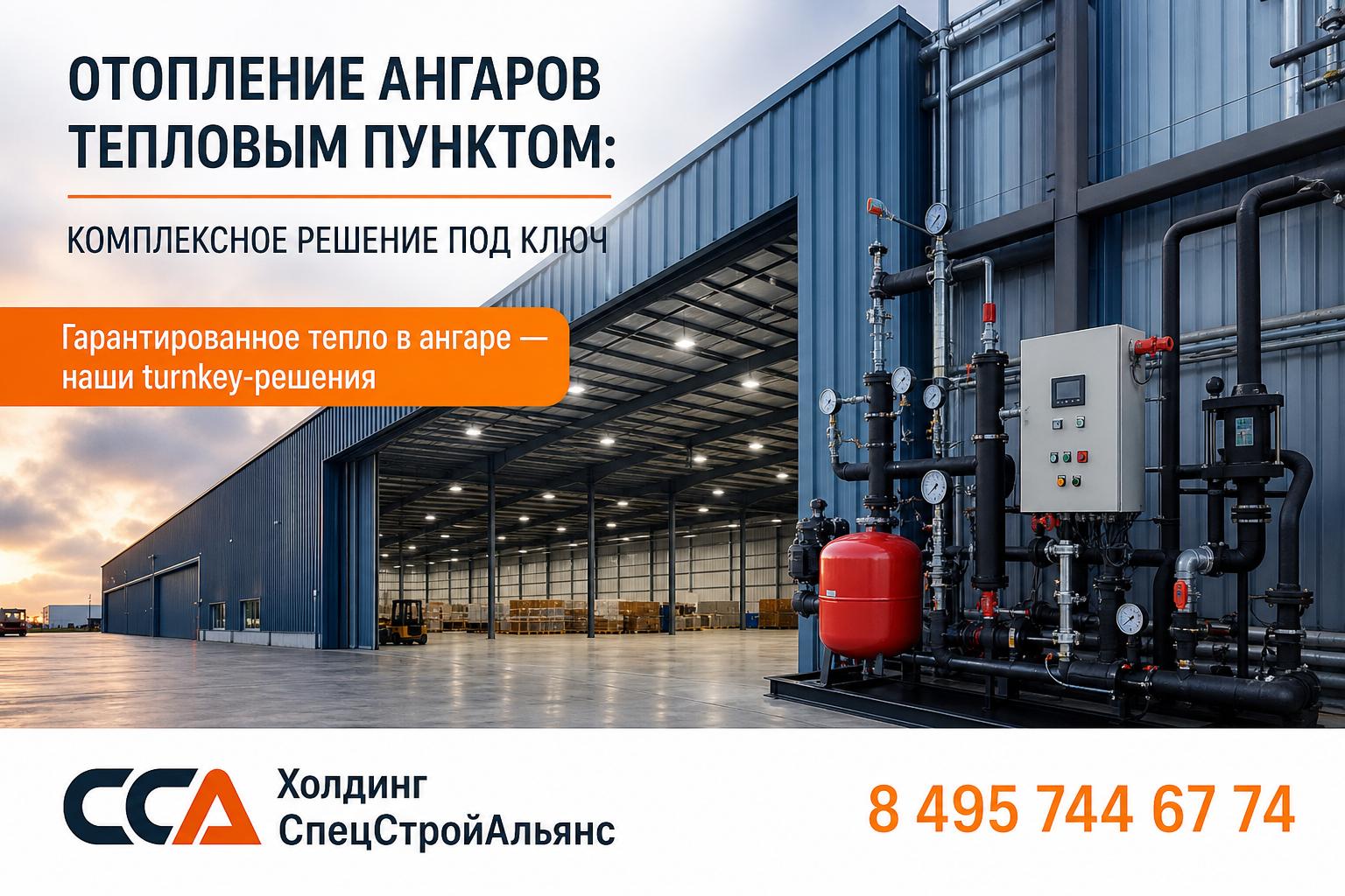Гарантированное тепло в ангаре — наши turnkey-решения