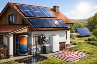 Солнечное отопление частного дома