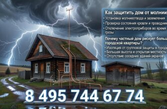 Как защитить дом от молнии