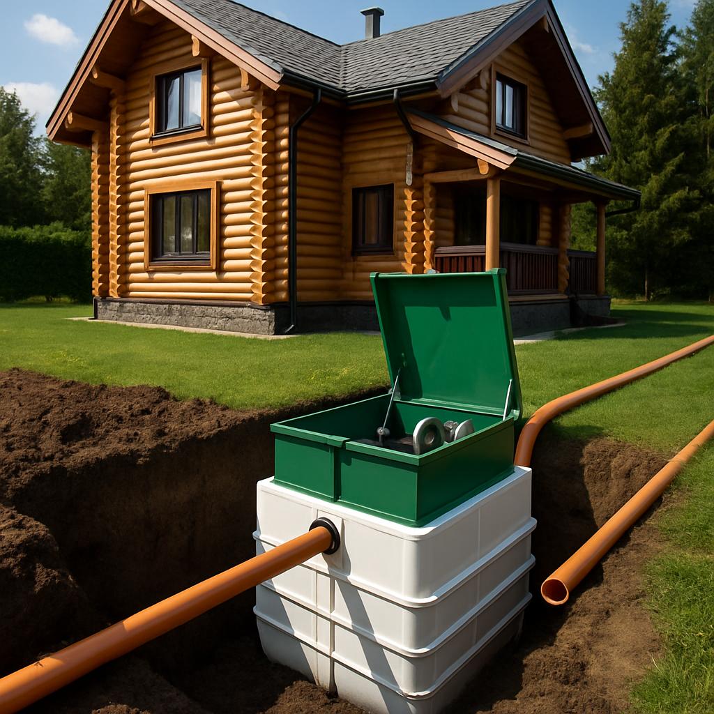 Автономная канализация для деревянного дома
