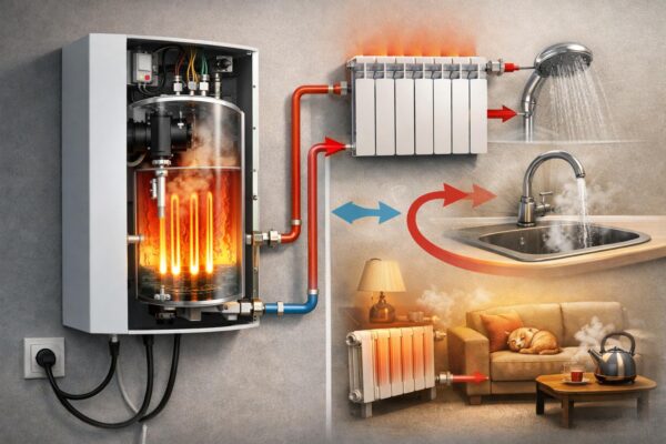 Принцип работы электрического котла