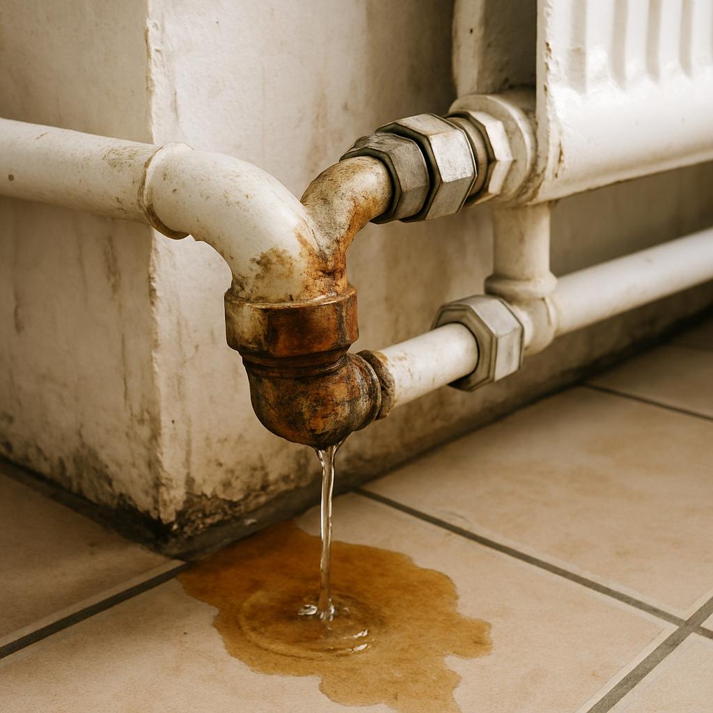 Утечка в системе отопления