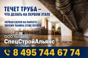Первая капля на паркете: потоп