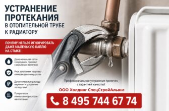 Устраняем протекание в отопительной трубе
