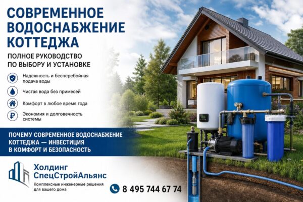 Современное водоснабжение коттеджа
