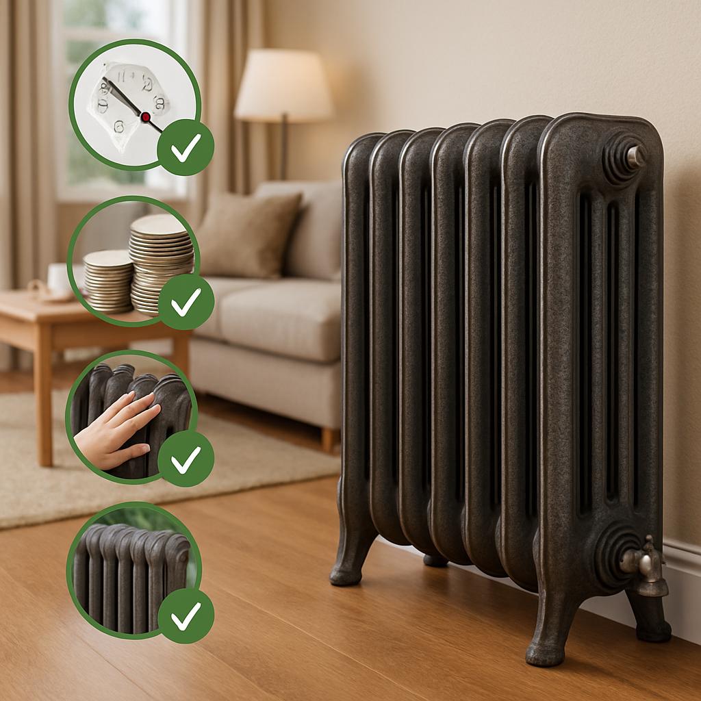 Преимущества и особенности отопления дома чугунными радиаторами