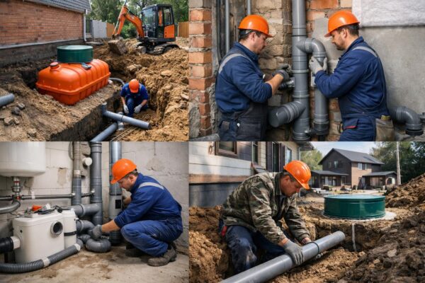 Монтаж канализации в частном доме